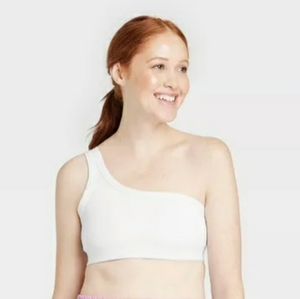 Sports Bra Women's Light Support Brushed Sculpt Asymmetrical - All In Motion™